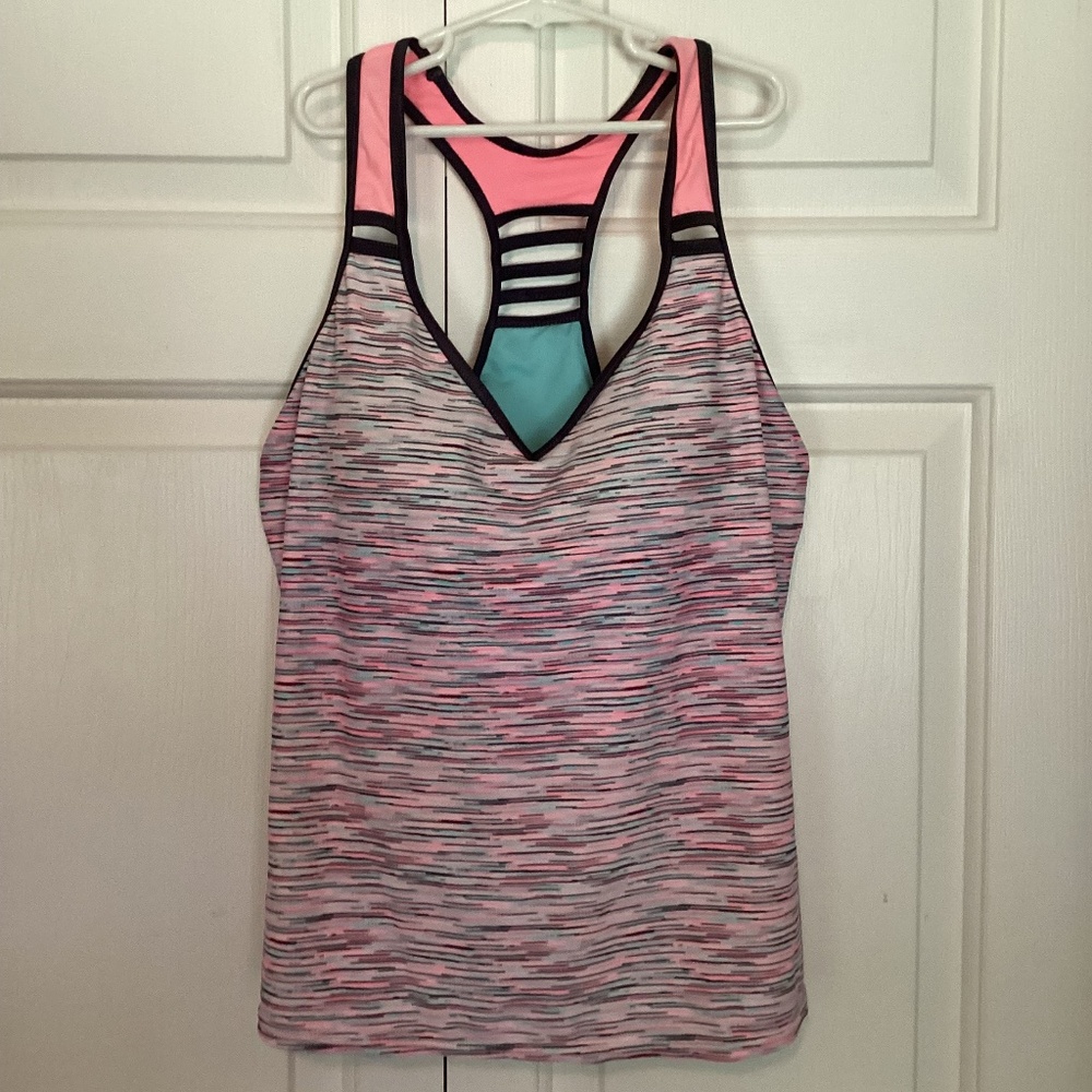 Multi color tankini top